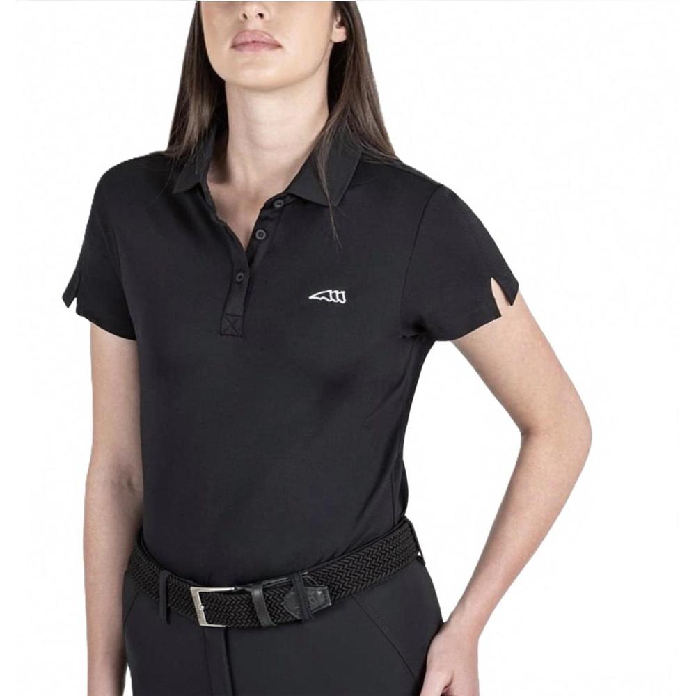 NEW EQUILINE equiline caudiec polo shirt in nero
